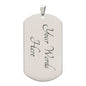 TO MY MAN DOG TAG | FIRST KISS FIRST DATE FIRST LOVE