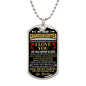 TO MY GRANDDAUGHTER DOG TAG | Granddaughter Gift, To My Granddaughter, Gift From Grandma