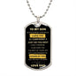TO MY SON DOG TAG | To Son Gift From Dad, To My Son Dog Tag, Birthday gift for him