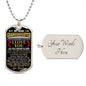 TO MY GRANDDAUGHTER DOG TAG | Granddaughter Gift, To My Granddaughter, Gift From Grandma