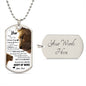 TO MY SON DOG TAG | Gift for son, Son birthday gift, To my son, Dad gift to son