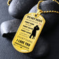 TO MY MAN DOG TAG | FIRST KISS FIRST DATE FIRST LOVE
