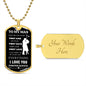 TO MY MAN DOG TAG | Gift for soulmate, Anniversary necklace, Gift for him