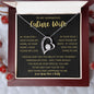 TO MY GORGEOUS FUTURE WIFE | Forever Love Necklace | Anniversary gift, Gift from husband, wife birthday gift , wife anniversary