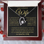 TO MY GORGEOUS WIFE | Forever Love Necklace | Anniversary gift Gift from husband Wife birthday gift Wife anniversary Gift for wife