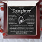 TO MY DAUGHTER FROM DAD | Forever Love Necklace | Daughter Birthday, Gift For Daughter, Gift From Dad, Dad To Daughter, Gift Daughter Necklace, Father Daughter Gift