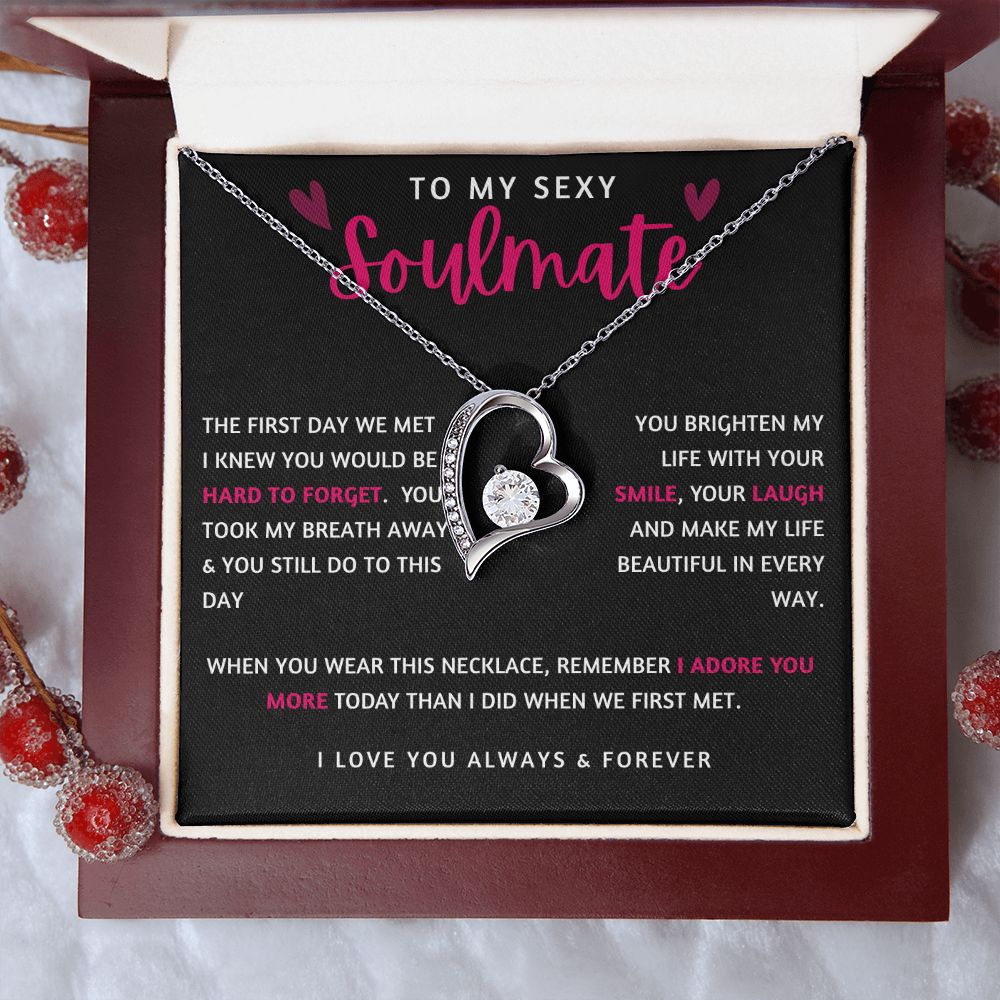 To My Sexy Soulmate | Forever Love Necklace | I Adore You More