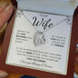 To My Wife | Forever Love Necklace | I Gave My Heart To You