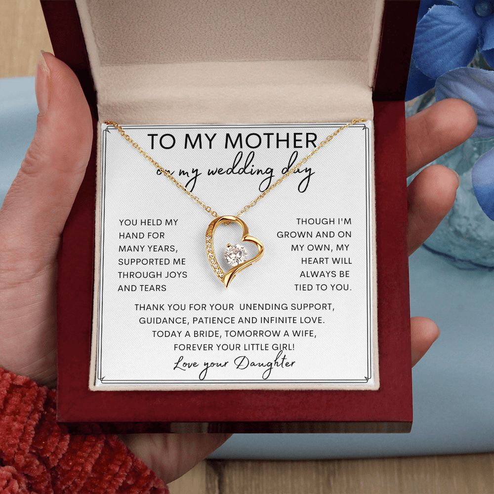 TO MY MOTHER | Forever Love Necklace | Gift from Daughter, Mother Daughter Gift, Gift For Her
