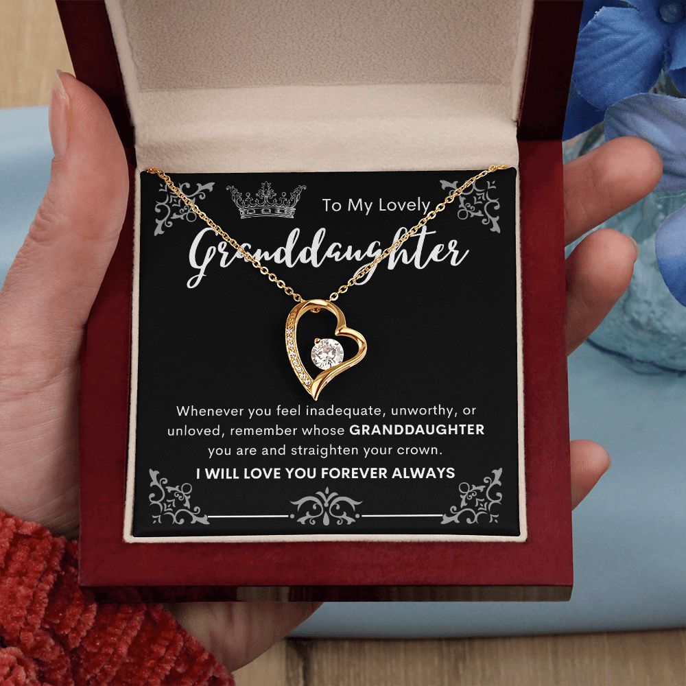 To My Lovely Granddaughter | Forever Love Necklace