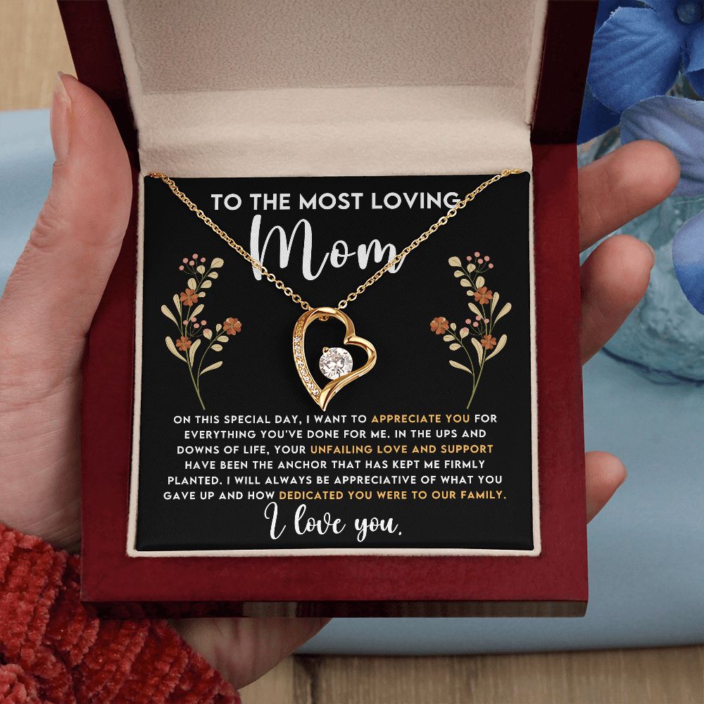 To the Most Loving Mom | Forever Love Necklace