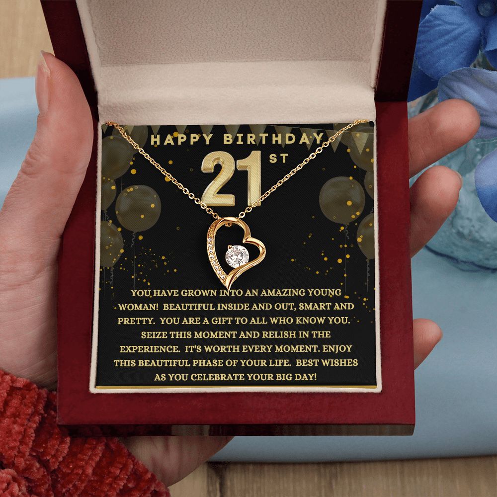Happy 21st Birthday | Forever Love Necklace