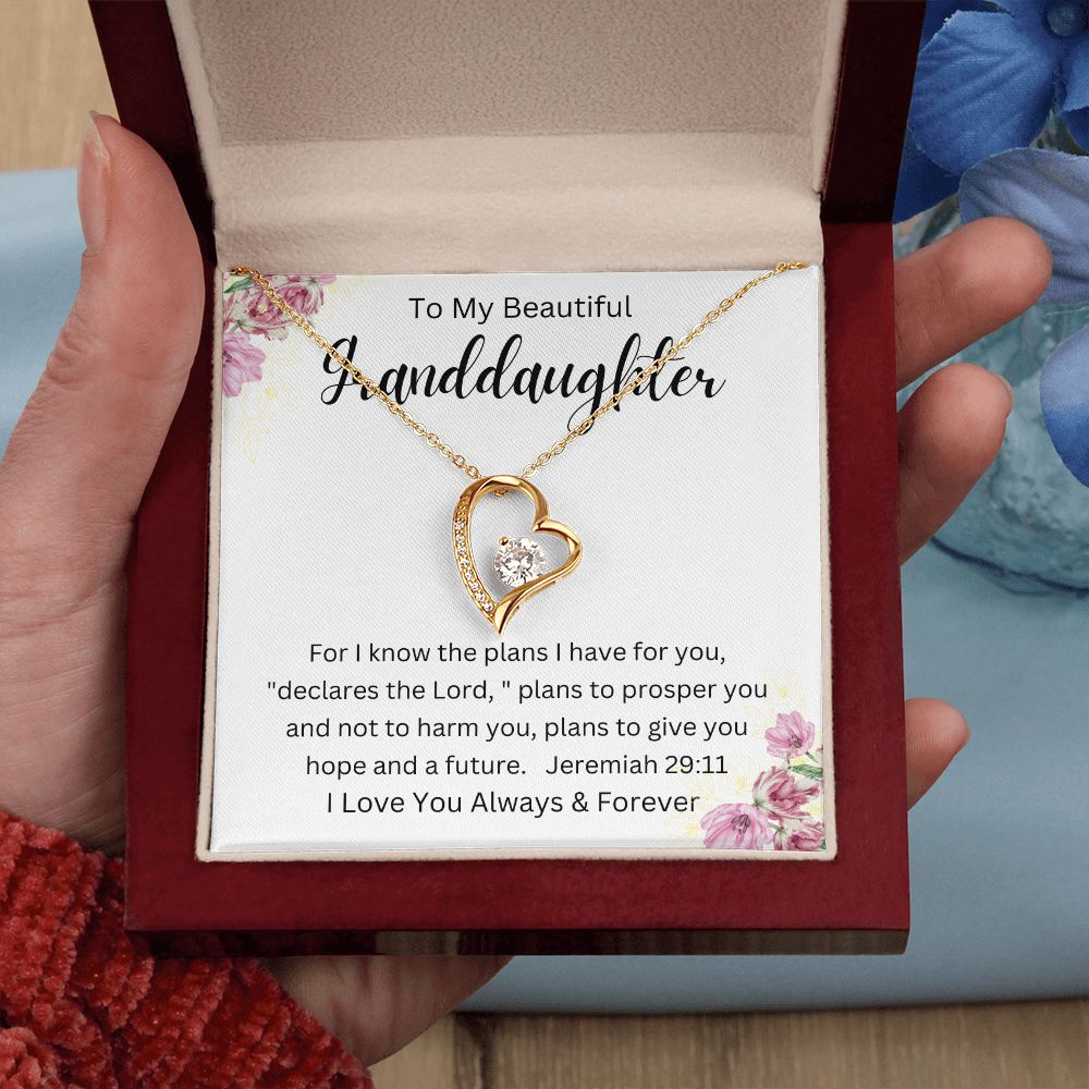 To My Beautiful Granddaughter | Forever Love Necklace