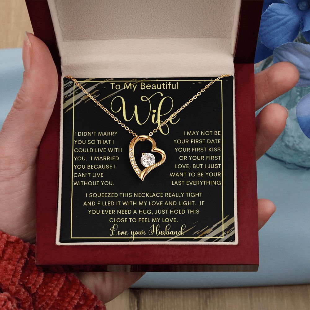 To My Beautiful Wife | Forever Love Necklace