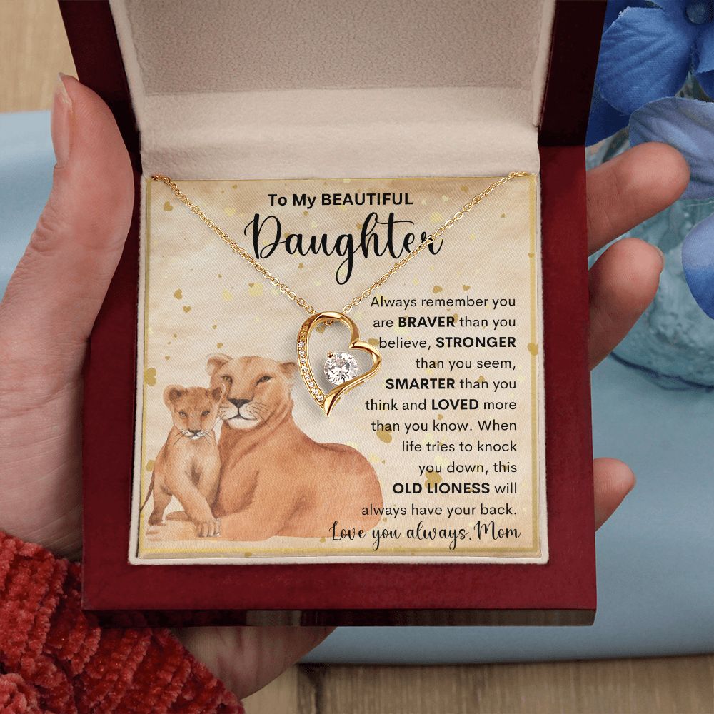 To My Beautiful Daughter | Forever Love Necklace