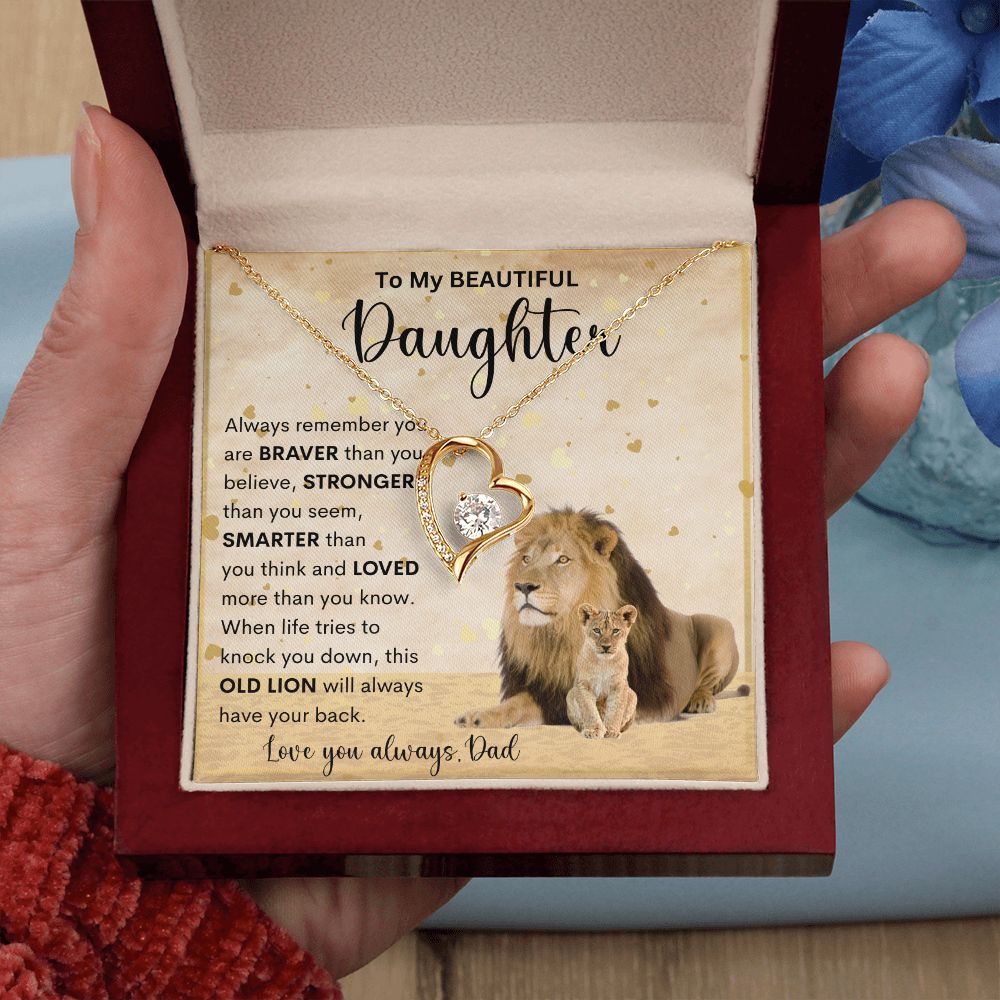 To My Beautiful Daughter | Forever Love Necklace
