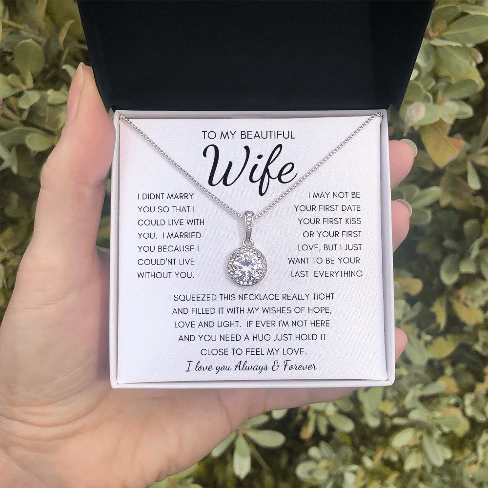 TO MY BEAUTIFUL WIFE | Eternal Hope Necklace | Anniversary gift Gift from husband Wife birthday gift Wife anniversary Gift for wife