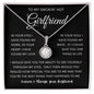 TO MY SMOKIN' HOT GIRLFRIEND | Eternal Hope Necklace | Gift for girlfriend Girlfriend necklace Anniversary gift Girlfriend birthday