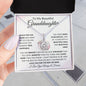 To My Beautiful Granddaughter | Eternal Hope Necklace | Braver, Stronger, Smarter