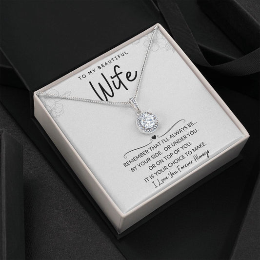 To My Beautiful Wife | Eternal Hope Necklace | I'll Always Be By Your Side