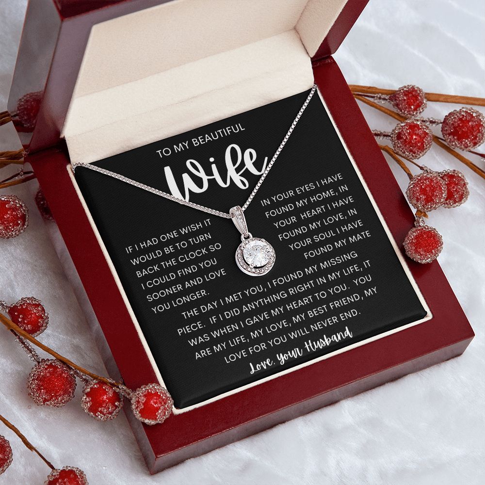 TO MY BEAUTIFUL WIFE | Eternal Hope Necklace | Anniversary gift Gift from husband Wife birthday gift Wife anniversary Gift for wife