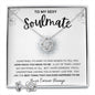 To My Sexy SOULMATE | Love Knot Earrings & Necklace Set | To My Soulmate, Gift for soulmate, Anniversary gift, Girlfriend necklace, Gift for wife, Birthday gift
