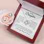 To My Daughter | Love Knot Earring & Necklace Set | Always Keep Me In Your Heart