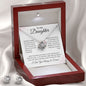 To My Daughter | Love Knot Earring & Necklace Set | Always Keep Me In Your Heart