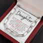 To My Beautiful Daughter | Forever Linked Necklace | You Are My Best Friend