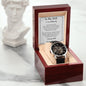 To My Dad from Daughter | Men's Openwork Watch