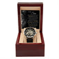 To My Son | Men's Openwork Watch | Precious Gift