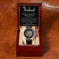 To My Husband | Men's Openwork Watch