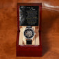 To My Son | Men's Openwork Watch | Precious Gift