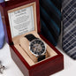 To My Dad from Daughter | Men's Openwork Watch