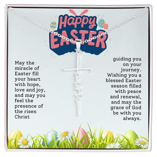 Happy Easter | Faith Cross Necklace