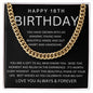 Happy 18th Birthday | Cuban Link Chain