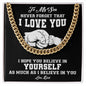My Son | Never Forget - Stainless Steel Cross Necklace
