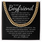TO MY BOYFRIEND | Cuban Link Chain | Boyfriend Necklace, Boyfriend Birthday, Necklace For Him, Gift For Boyfriend