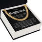 TO MY BOYFRIEND | Cuban Link Chain | Gift For Boyfriend Anniversary Gift, Gift For Him, Boyfriend Necklace, Boyfriend Birthday