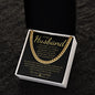 TO MY HUSBAND | CUBAN LINK CHAIN | Anniversary gift, Gift for him, Gift for husband, Husband birthday