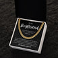 TO MY BOYFRIEND | Cuban Link Chain | Gift For Boyfriend Anniversary Gift, Gift For Him, Boyfriend Necklace, Boyfriend Birthday