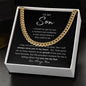 To My Son | Son Birthday Gift | Mens Chain Link | Gift From Mother | Birthday Gift From Mom | Gift For Him | Gift For Son From Mom
