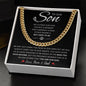 To Our Son | Cuban Link Chain | Gift for son, Son birthday gift, Graduation gift