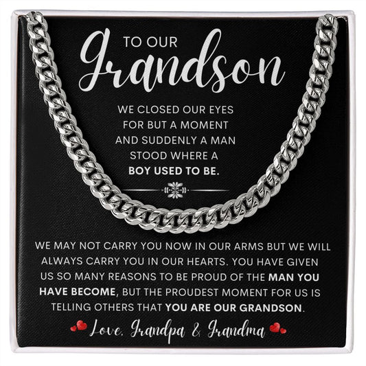 To Our Grandson | Birthday gift, Gift from grandma, Gift from grandpa, graduation gift