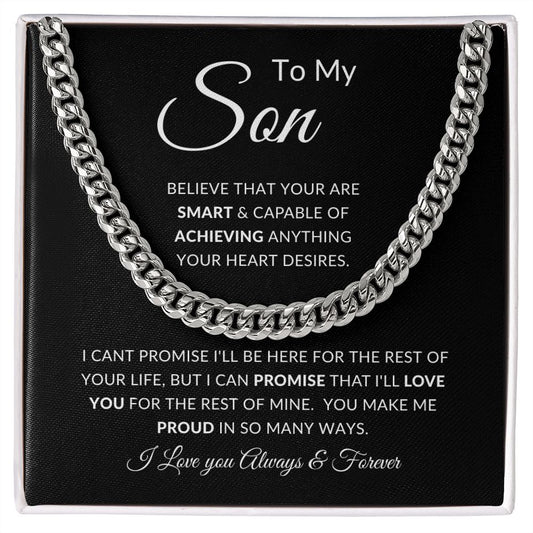 To My Son | Cuban Link Charin | Smart, Achieving