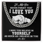 My Son | Never Forget - Stainless Steel Cross Necklace