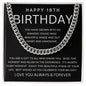 Happy 18th Birthday | Cuban Link Chain