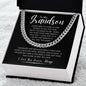 To My Grandson | Cuban Link Chain