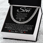 To Our Son | Cuban Link Chain | Gift for son, Son birthday gift, Graduation gift