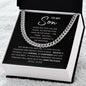 TO MY SON | CUBAN LINK CHAIN | Gift for son, Gift for him, Gift from Dad to son